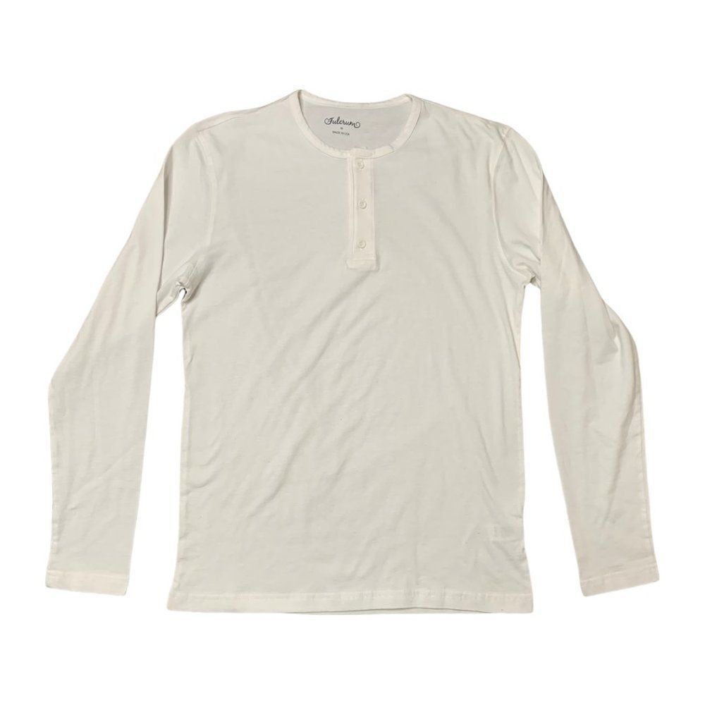 Fulcrum Men's White Long Sleeve Shirt SZ M
